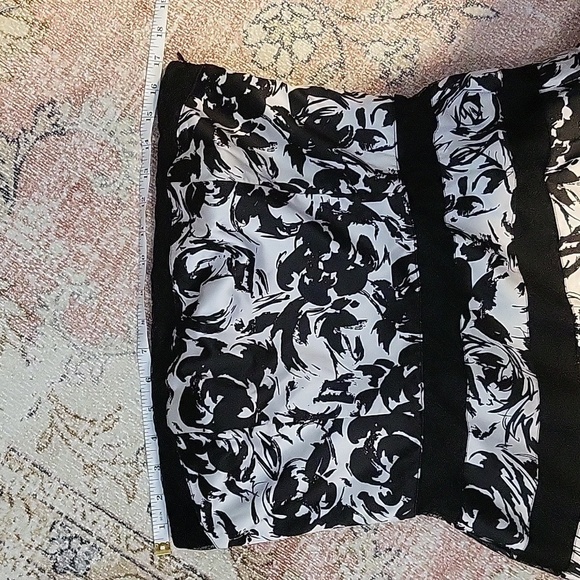 White House Black Market Strapless Lined Floral Lace Accent Wedding Prom Sz 10 - Picture 10 of 14